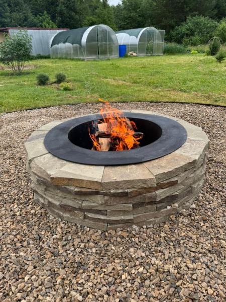 Очаг кострище из природного камня — фото 4